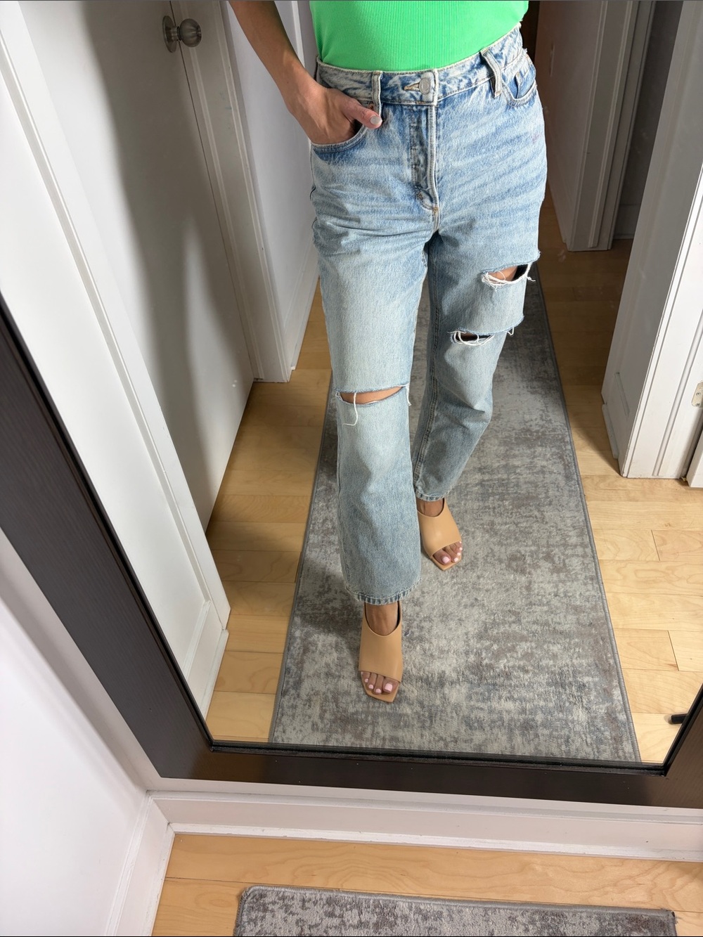 Dynamite Giselle Distressed Boyfriend Jeans